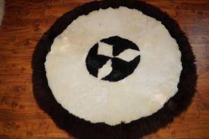 Peaux de mouton - Tapis ronds - original-round-carpets-sheepskin-adam-leather